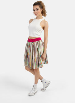 MYMO geplooide rok Dames Veelkleurig Inca-patroon - XS