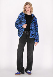 MYMO Jas Dames Blauw Zwart - maat XS Zwart/blauw