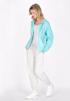 MYMO Jas Dames Turkoois wit Turquoise