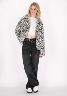 MYMO Jas Dames wit zwart Wit/Zwart