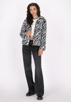 MYMO Jas Dames zwart wit Zwart/wit - XS
