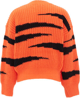 MYMO Jumper Dames ORANJE ZWART - maat XL/2XL