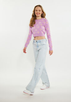 MYMO Jumper Dames PAARS ROOM ROOD - maat Lila