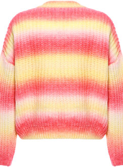 MYMO Jumper Dames ROZE GEEL VEELKLEURIG