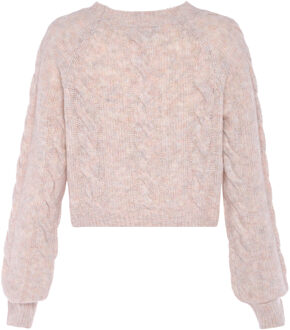 MYMO Jumper Dames wol wit melange - maat XL/2XL Gebroken wit