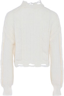 MYMO Jumper Dames wolwit Gebroken wit - M/L