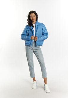 MYMO Licht gewatteerd blousonjack Dames Hemelsblauw - M