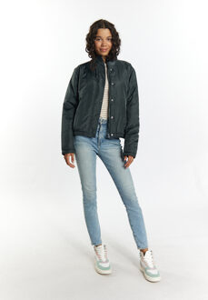 MYMO Licht gewatteerd blousonjack Dames Houtskool Donkergrijs - XS