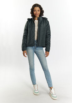 MYMO Licht gewatteerd jack Dames Houtskool Donkergrijs - XS