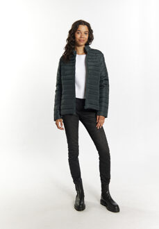 MYMO Licht gewatteerd jack Dames Houtskool - maat S Donkergrijs