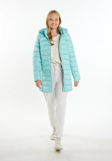 MYMO licht gewatteerd jack Dames Lagune Munt - maat XS Turquoise