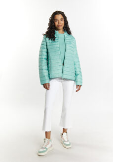 MYMO Licht gewatteerd jack Dames Lagune Munt Turquoise - XS