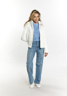 MYMO Licht gewatteerd jack Dames wolwit - maat M Gebroken wit