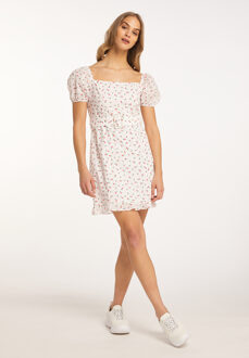MYMO Mini-jurk met korte mouwen Dames wit - S