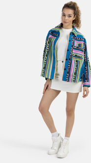 MYMO Overhemd jasje Dames Veelkleurig neongroen