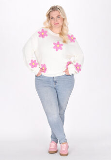 MYMO Plus Size Trui vrouwen wit - XL