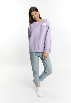 MYMO Sweatshirt met applicatie Dames violet - maat S