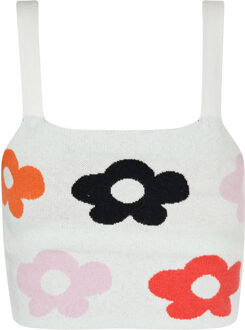 MYMO Top Dames Wit Veelkleurig Wit/Multi - XS
