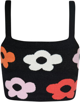 MYMO Top Dames Zwart Veelkleurig Zwart/Veelkleurig - S