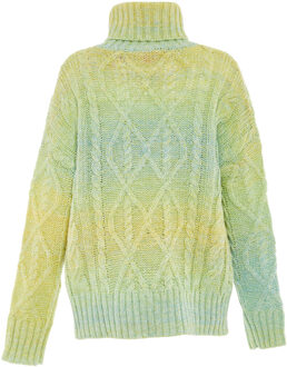 MYMO Trui met coltrui Dames LIME MUNT Limoengroen - XL/2XL