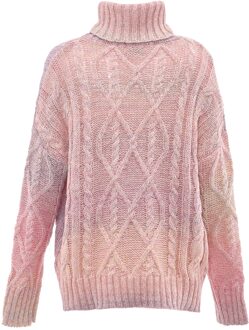 MYMO Trui met coltrui Dames regenboog - maat M/L Veelkleurig