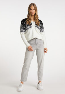 MYMO Vest Blonda Dames zwart en wit Zwart en Gebroken Wit - M/L