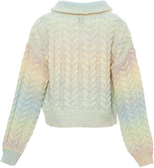 MYMO Vest Dames Blauwmunt Veelkleurig