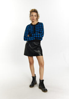 MYMO Vest Dames Zwart-Blauw - maat S Zwart/blauw