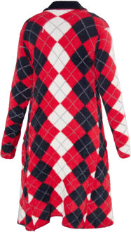 MYMO Vest Dames Zwart Rood Veelkleurig - maat XS