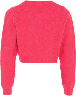 MYMO Vest met fantasiegaren Dames roze - maat XL/2XL