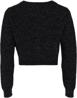 MYMO Vest met fantasiegaren Dames zwart