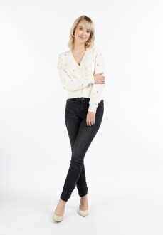 MYMO Vest Nolie Dames wolwit - maat Gebroken wit