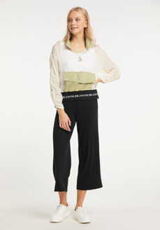 MYMO Windbreaker Dames olijf wol wit - maat L Gebroken wit