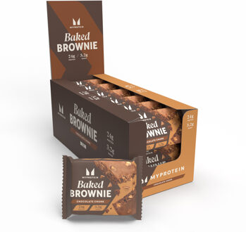 MYPROTEIN Baked Brownie - 12 x 75g - Chocolade Brok