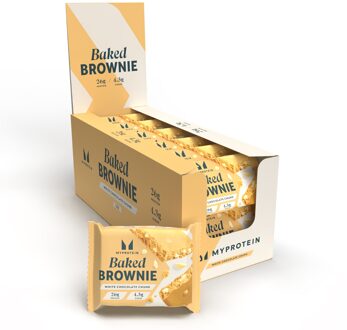 MYPROTEIN Baked Brownie - 12 x 75g - Witte Chocolade Brok