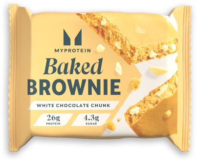 MYPROTEIN Baked Brownie - 6 x 75g - Witte Chocolade Brok