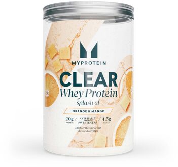 MYPROTEIN Clear Whey Splash - 390G - 15servings - Splash Of - Mango Orange