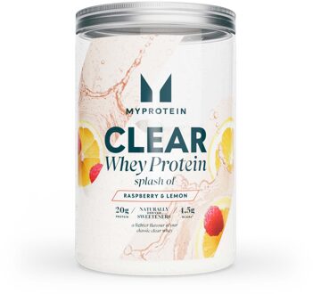 MYPROTEIN Clear Whey Splash - 390G - 15servings - Splash Of - Raspberry & Lemon