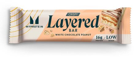 MYPROTEIN Crispy Layered Bar - 12 x 58g - Witte Chocolade Pinda Witte Chocolade Pinda