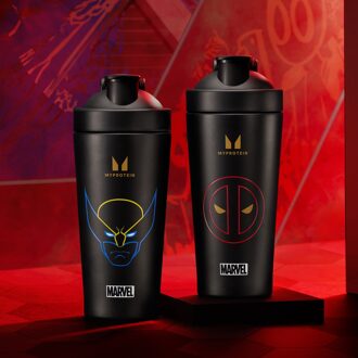 MYPROTEIN Deadpool shaker van gerecycled metaal - Zwart