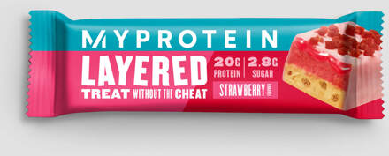 MYPROTEIN Eiwitreep met laagjes - 12 x 60g - Aardbei