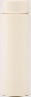 MYPROTEIN grote waterfles van gerecycled metaal - Roomwit Crème