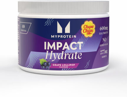 MYPROTEIN Impact Hydrate | Chupa Chups - 280G - 40servings - Chupa Chups - Grape Lollipop