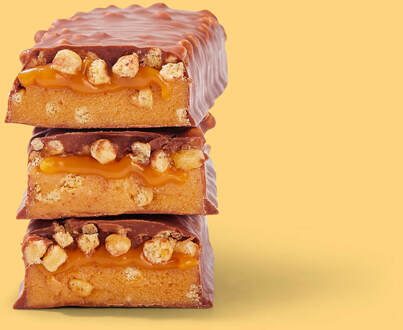 MYPROTEIN Impact Protein Bar - 6 x 64g - Karamel Noot