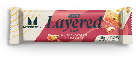 MYPROTEIN Lean Layered Protein Bar - 6 x 40g - Witte Chocolade en Framboos