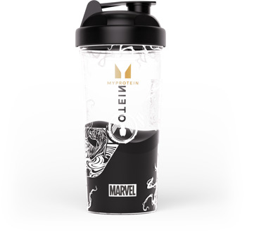 MYPROTEIN MARVEL Venom plastic shaker - Transparant/zwart