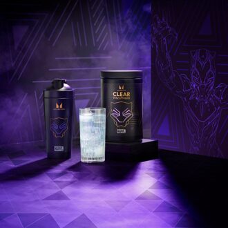 MYPROTEIN Metalen Black Panther shaker Zwart