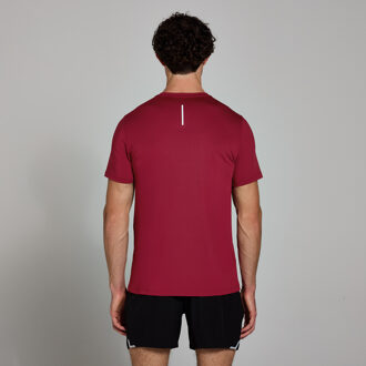 MYPROTEIN MP Active gerasterd T-shirt voor heren - Donkerrood - S
