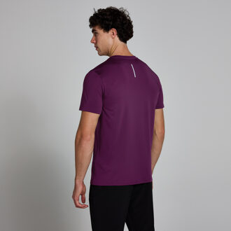 MYPROTEIN MP Active gerasterd T-shirt voor heren - Pruimenpaars - M