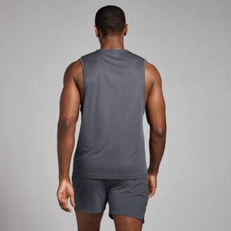 MYPROTEIN MP Active gerasterd trainingshemd voor heren - Donkergrijs - M